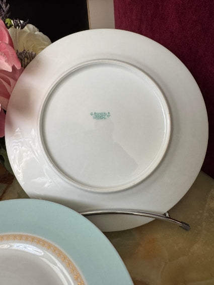 Lot de 6 assiettes 24 cm Porcelaine de Limoges Georges Boyer