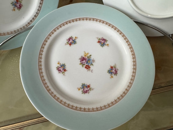 Lot de 6 assiettes 21 cm Porcelaine de Limoges Georges Boyer