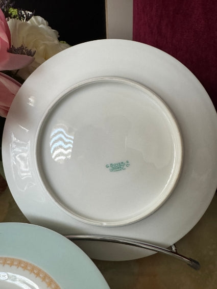 Lot de 6 assiettes 21 cm Porcelaine de Limoges Georges Boyer