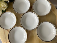 Lot de 6 assiettes creuses Porcelaine de Limoges Bernardaud Antinea Anthracite