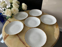 Lot de 6 assiettes creuses Porcelaine de Limoges Bernardaud modèle Verlaine