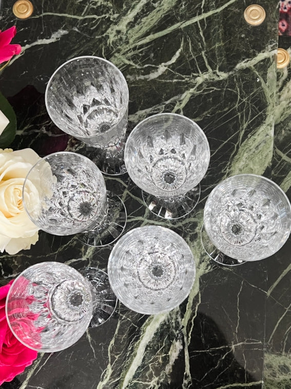 Lot de 6 verres à eau Cristal Baccarat modèle d'Assas très bon état