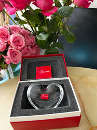 Coeur Décoration Presse Papier Baccarat avec sa boîte excellent état