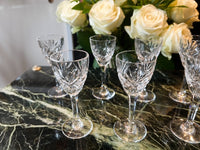 Lot de 9 verres à liqueur Cristal Saint Louis modèle Chantilly très bon état