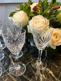 Cristal Saint Louis lot de 6 verres à porto modèle Chantilly très bon état