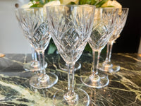 Cristal Saint Louis lot de 6 verres à vin blanc modèle Chantilly très bon état