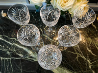 Cristal Saint Louis lot de 6 verres à vin blanc modèle Chantilly très bon état