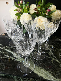 Lot de 6 verres à eau Cristal Saint Louis modèle Chantilly très bon état