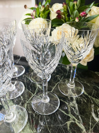 Lot de 6 verres à eau Cristal Saint Louis modèle Chantilly très bon état