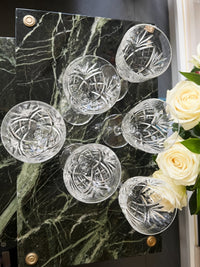 Lot de 6 verres à eau Cristal Saint Louis modèle Chantilly très bon état