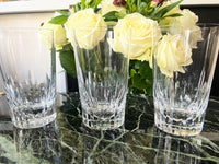 Lot de 3 verres à orangeade/whisky Cristal Baccarat modèle Casino très bon état