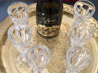 Lot de 6 Flûtes à champagne Cristal Baccarat modèle Harcourt très bon état