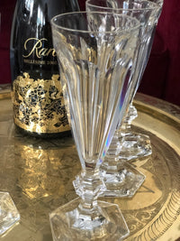 Lot de 6 Flûtes à champagne Cristal Baccarat modèle Harcourt très bon état