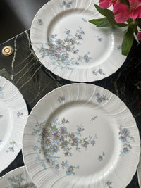 Lot de 6 assiettes plates 24,5cm Porcelaine de Limoges Bernardaud mod. Gabrielle