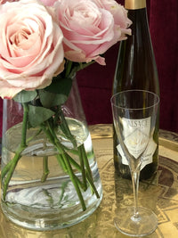 Lot de 6 verres à vin blanc Cristal Baccarat modèle Dom Perignon très bon état