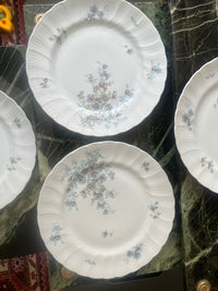 Lot de 5 assiettes plates 22 cm Porcelaine de Limoges Bernardaud mod. Gabrielle