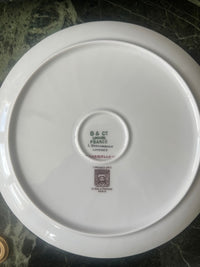 Lot de 6 assiettes à dessert Porcelaine de Limoges Bernardaud mod. Gabrielle