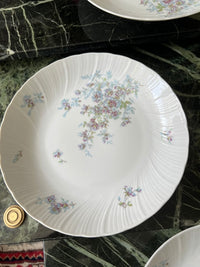 Lot de 6 assiettes creuses Porcelaine de Limoges Bernardaud modèle Gabrielle