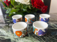 Lot de 5 coquetiers Acapulco Villeroy et Boch très bon état
