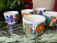 Lot de 5 coquetiers Acapulco Villeroy et Boch très bon état
