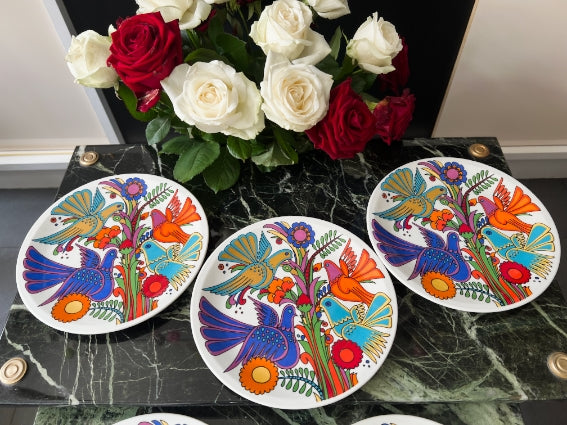 Lot de 6 assiettes Acapulco Villeroy et Boch 20 cm décor plein très bon état
