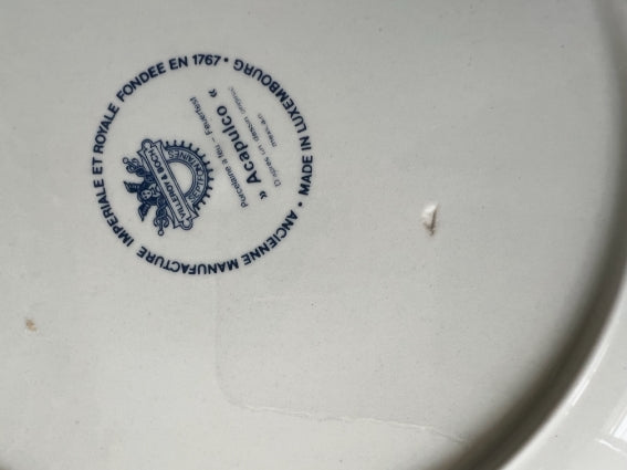 Lot de 6 assiettes Acapulco Villeroy et Boch 20 cm décor plein très bon état