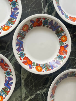 Lot de 5 assiettes creuses Acapulco Villeroy et Boch 21 cm très bon état
