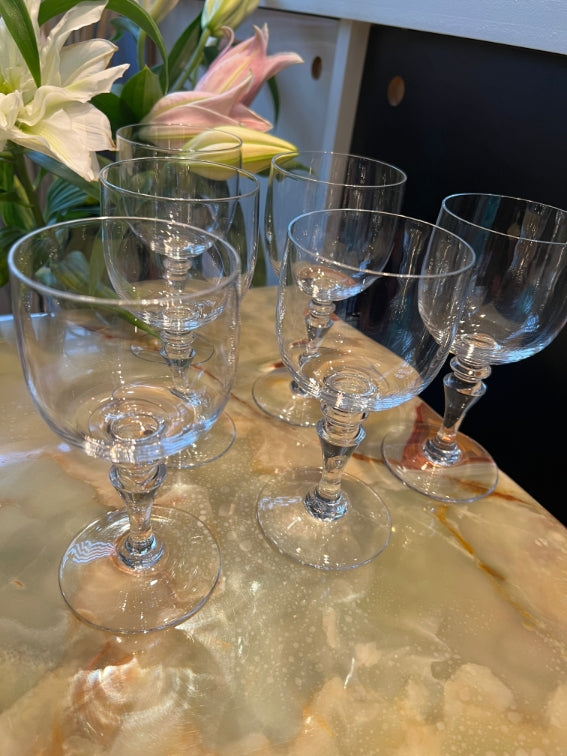 Lot de 6 verres à eau n°2 cristal de Sèvres modèle Andelle + boîte