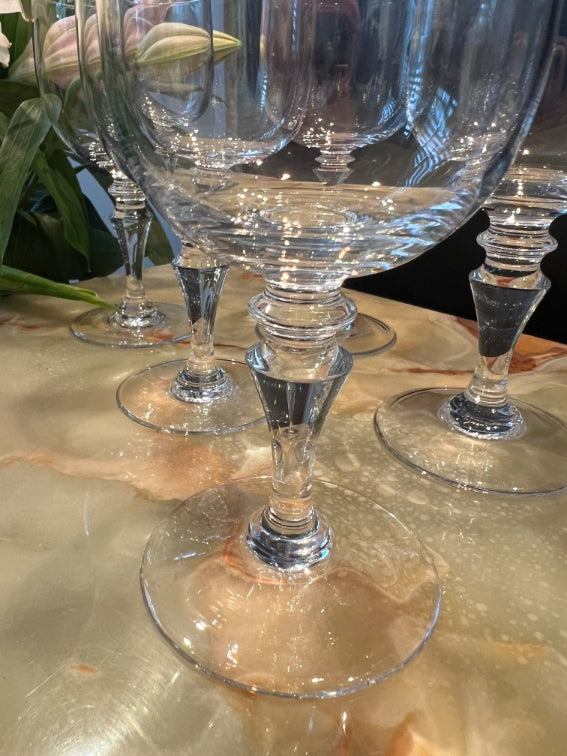 Lot de 6 verres à eau n°2 cristal de Sèvres modèle Andelle + boîte