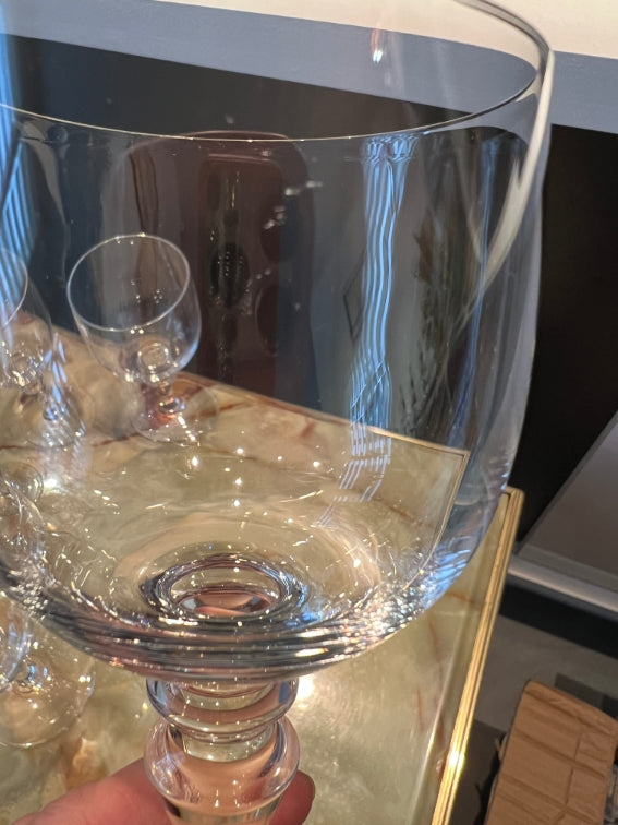 Lot de 6 verres à eau n°2 cristal de Sèvres modèle Andelle + boîte