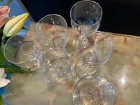 Lot de 6 verres à eau n°2 cristal de Sèvres modèle Andelle + boîte