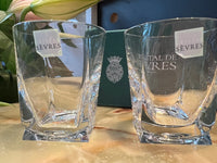 Lot de 2 verres à porto cristal de Sèvres modèle Islay + boîte