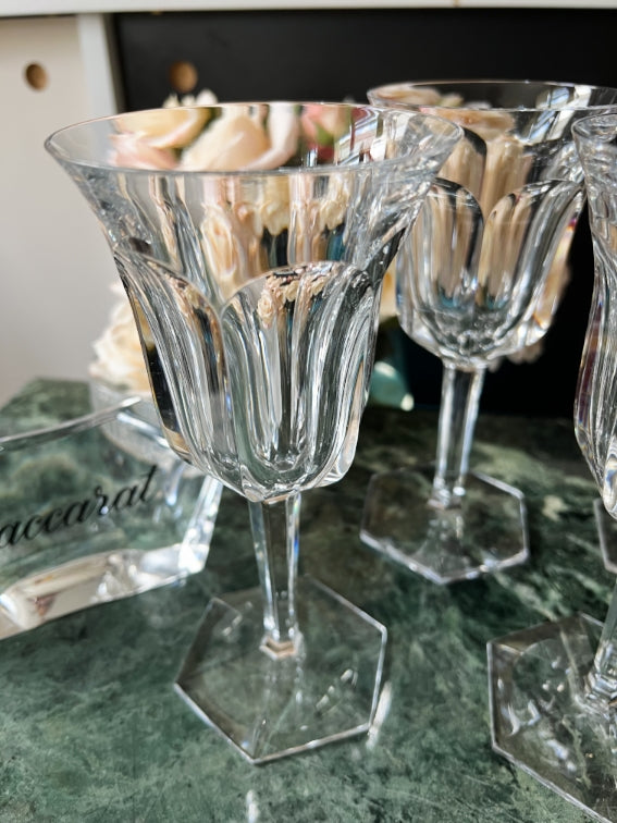 Lot de 6 verres à eau Cristal Baccarat modèle Malmaison très bon état