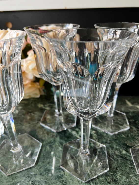 Lot de 6 verres à eau Cristal Baccarat modèle Malmaison très bon état