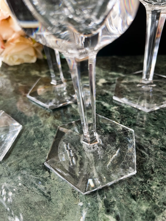 Lot de 6 verres à eau Cristal Baccarat modèle Malmaison très bon état