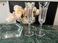Lot de 2 flûtes à champagne Cristal Baccarat modèle Malmaison très bon état