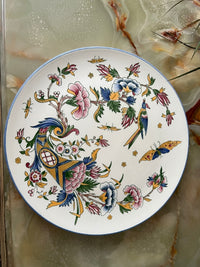 Assiette faïence de Gien décor corne d'abondance