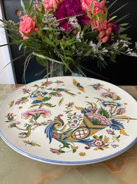 Assiette faïence de Gien décor corne d'abondance