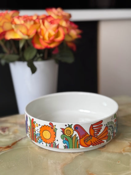 Plat rond /saladier Acapulco Villeroy et Boch très bon état diamètre 18 cm