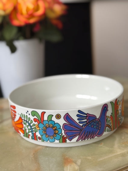 Plat rond /saladier Acapulco Villeroy et Boch très bon état diamètre 18 cm