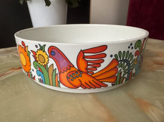 Plat rond /saladier Acapulco Villeroy et Boch très bon état diamètre 18 cm