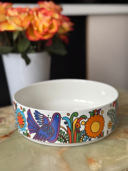 Plat rond /saladier Acapulco Villeroy et Boch très bon état diamètre 20 cm