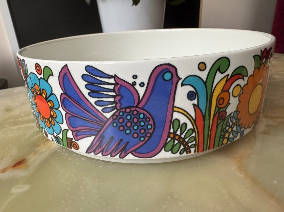 Plat rond /saladier Acapulco Villeroy et Boch très bon état diamètre 20 cm