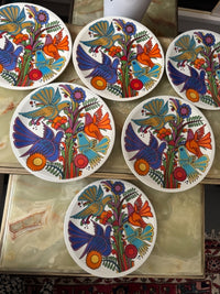 Lot de 6 assiettes Acapulco Villeroy et Boch 20 cm décor plein très bon état