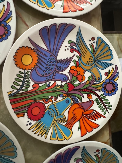 Lot de 6 assiettes Acapulco Villeroy et Boch 20 cm décor plein très bon état