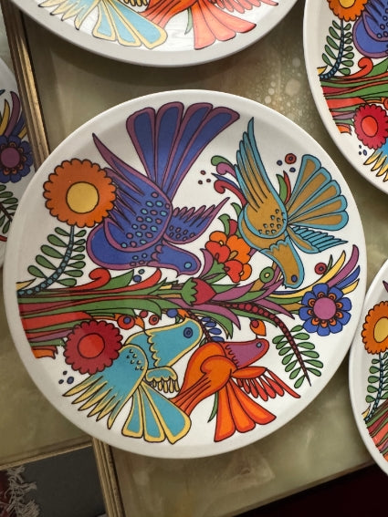 Lot de 6 assiettes Acapulco Villeroy et Boch 20 cm décor plein très bon état