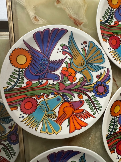 Lot de 6 assiettes Acapulco Villeroy et Boch 20 cm décor plein très bon état