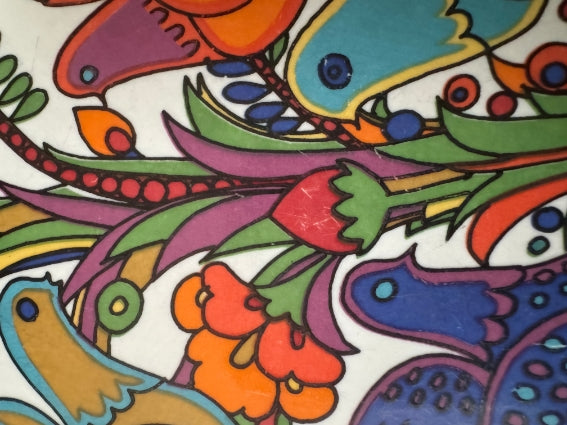 Lot de 6 assiettes Acapulco Villeroy et Boch 20 cm décor plein très bon état