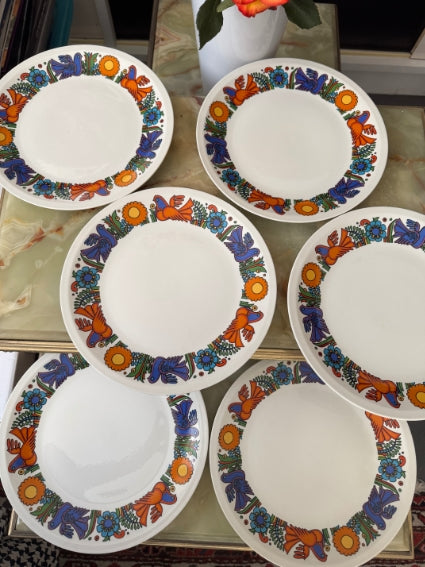 Lot de 6 assiettes Acapulco Villeroy et Boch 24 cm très bon état