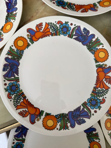 Lot de 6 assiettes Acapulco Villeroy et Boch 24 cm très bon état